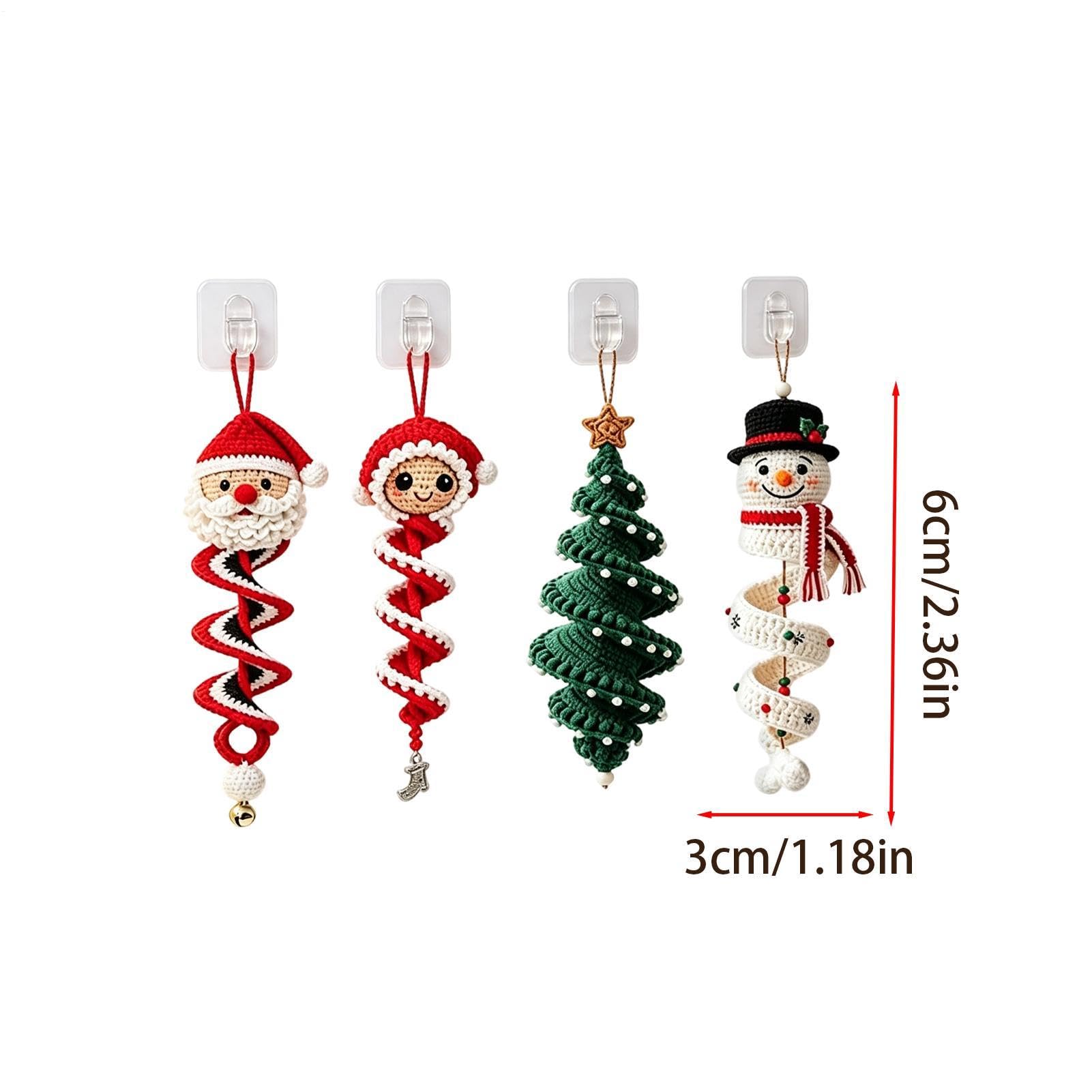 Genérico Kit Crochet Navideño Espirales para Pared del Hogar Festivo