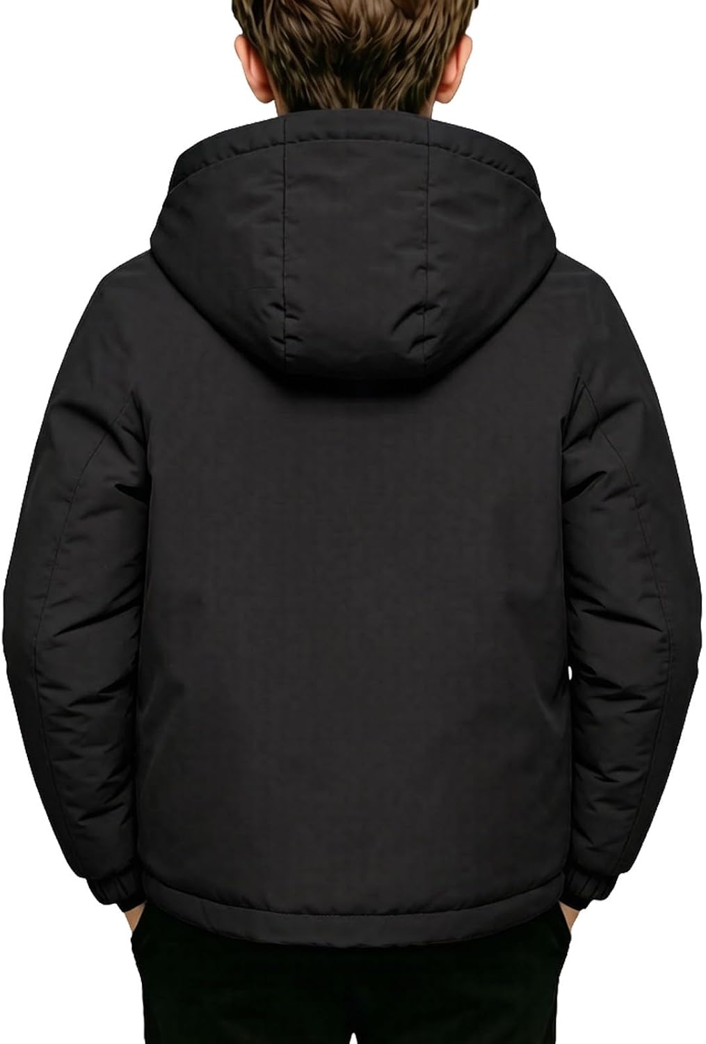 Kids Water Resistant Hooded Winter Ski Puffer Jacket