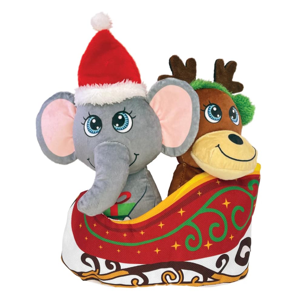 KONG Christmas/Holiday Occasions Sleigh Toy for Medium dogs