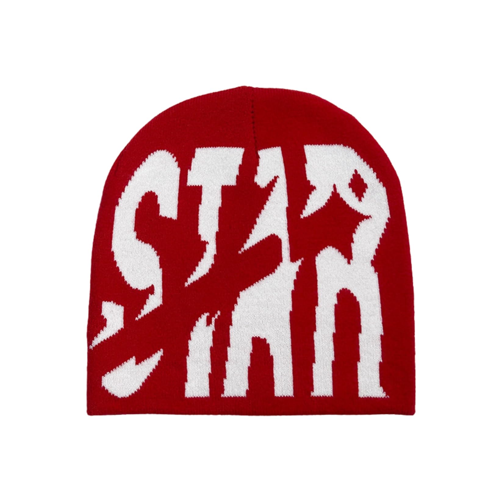 2THESTARS Y2K Beanie Hat for Men & Women Trendy Soft Stretchable Winter Cap, Star Design Warm Cold Weather Accessory