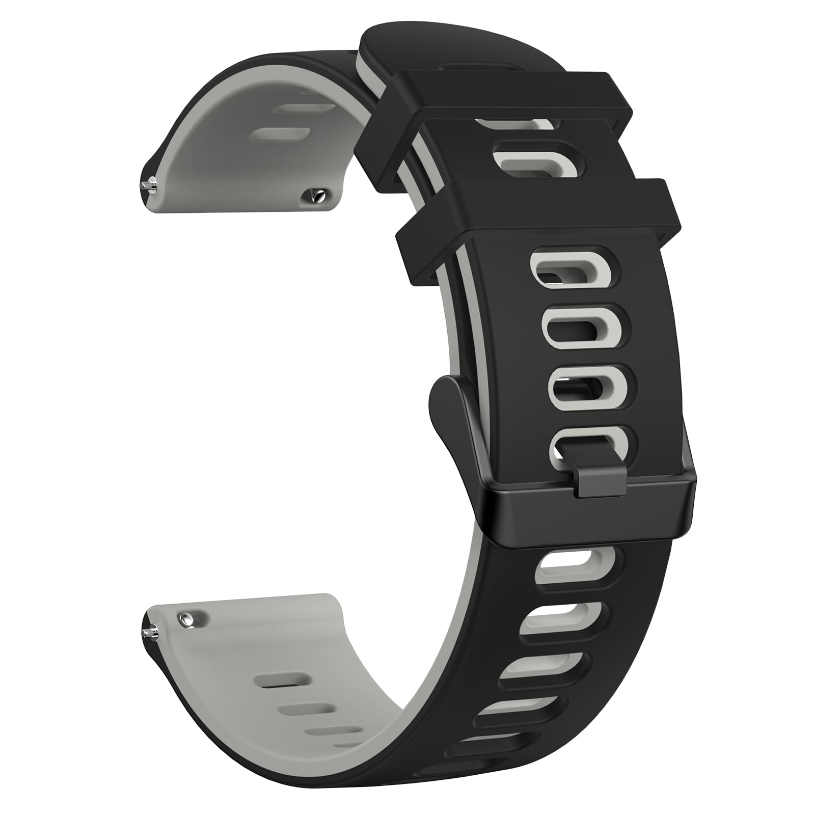 AmzpasCompatible with Coros Pace 2 Watch Band/Coros Apex (42mm), 20mm Quick Release Watch Band Sport Silicone Watch Strap Breathable Wristband for Women Men