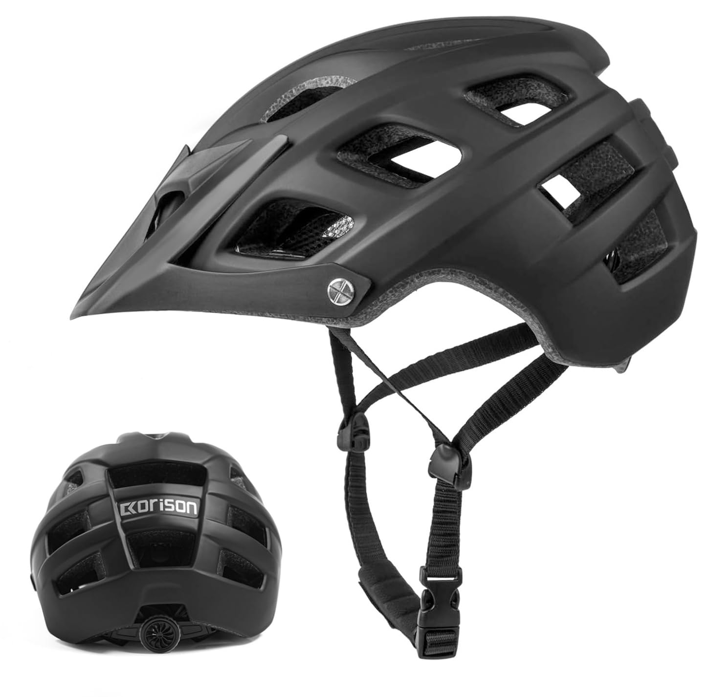 Ckorison Mountain Bike Helmet, MTB Helmet Adult Lightweight Breathable Adjustable Mens Bike Helmet Safet EN1078 Cycling Mountain & Road Bicycle Helmets for Men Women — image 1