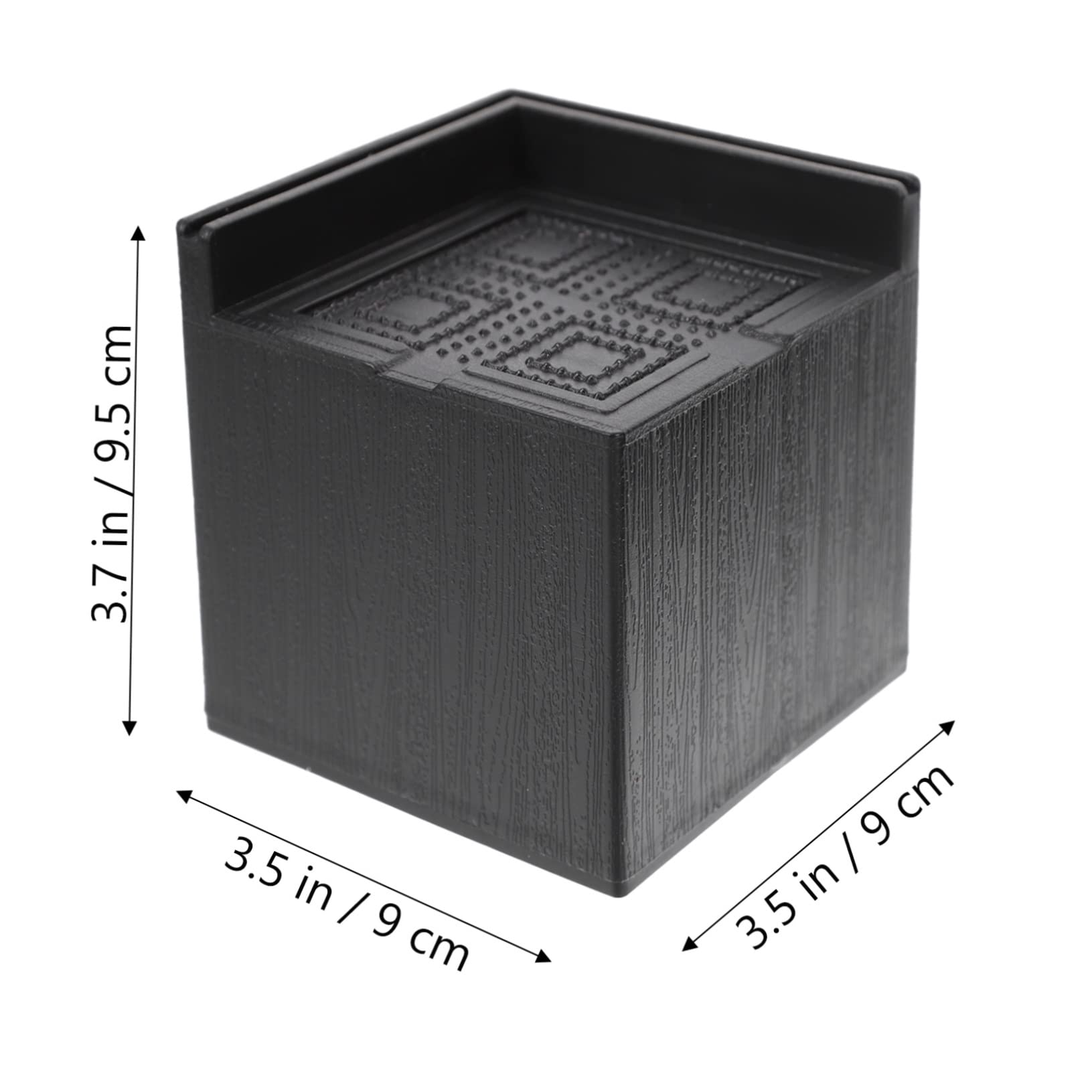 Cabilock 4pcs Rubber Bed Risers for Furniture Sturdy for Bed Couch Desk Washer Reduces Protects Floors Height