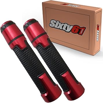 Gel Hand Grips Compatible with Suzuki GSXR 1000 Black and Red 2001-2020 Comfort Racing, GSXR1000