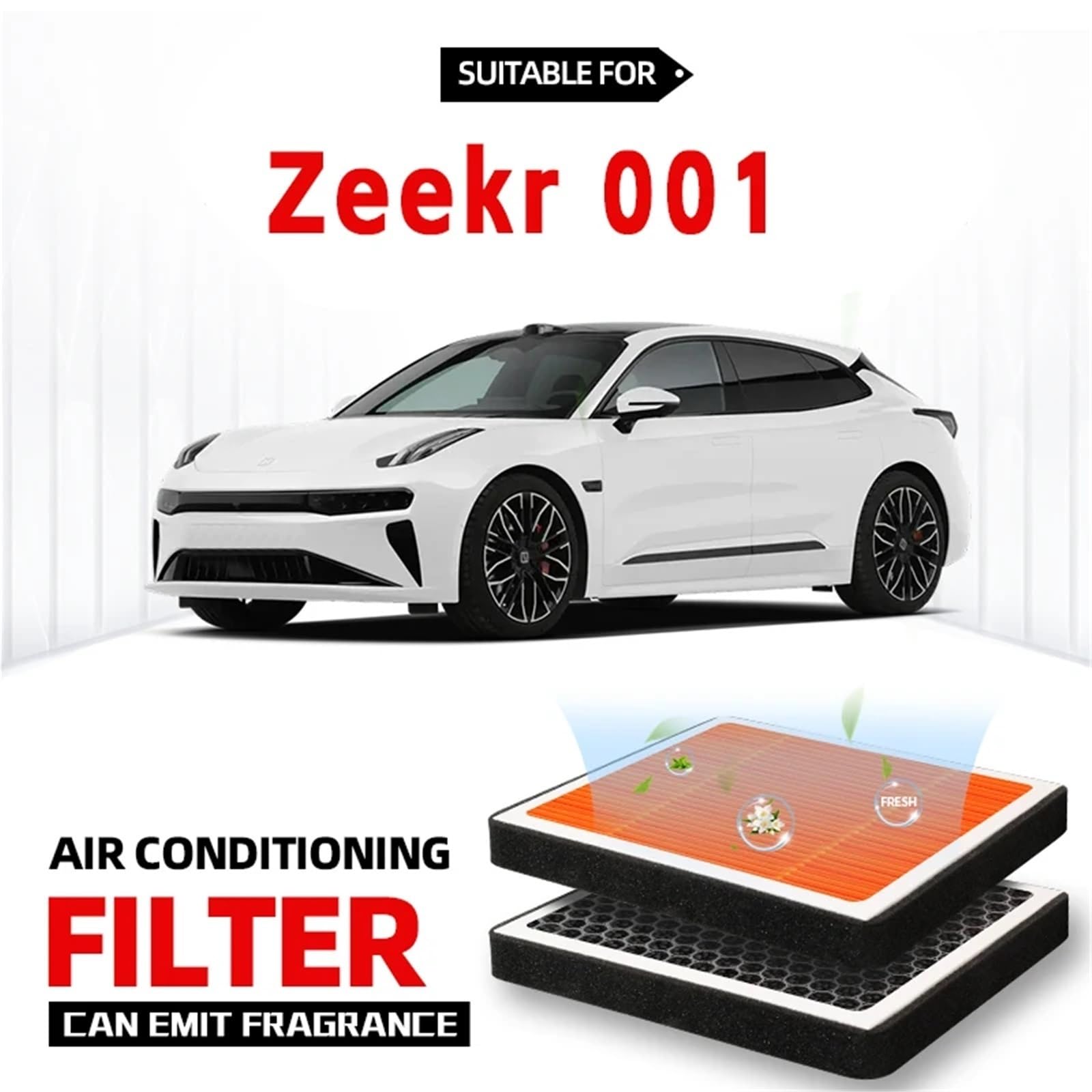 Filtro abitacolo Adatto Per Zeekr 001 Filtro Abitacolo Filtro Aria Filtro Aria Condizionata A Carbone Attivo Con Fragranza Per Purificare L'abitacolo Dell'auto