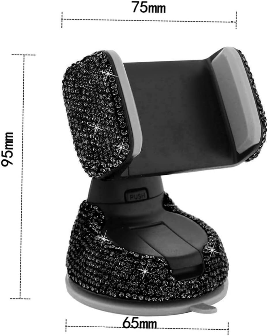 Bling Car Phone Mount Car Charger for Vent Phone Holder Interior Decor