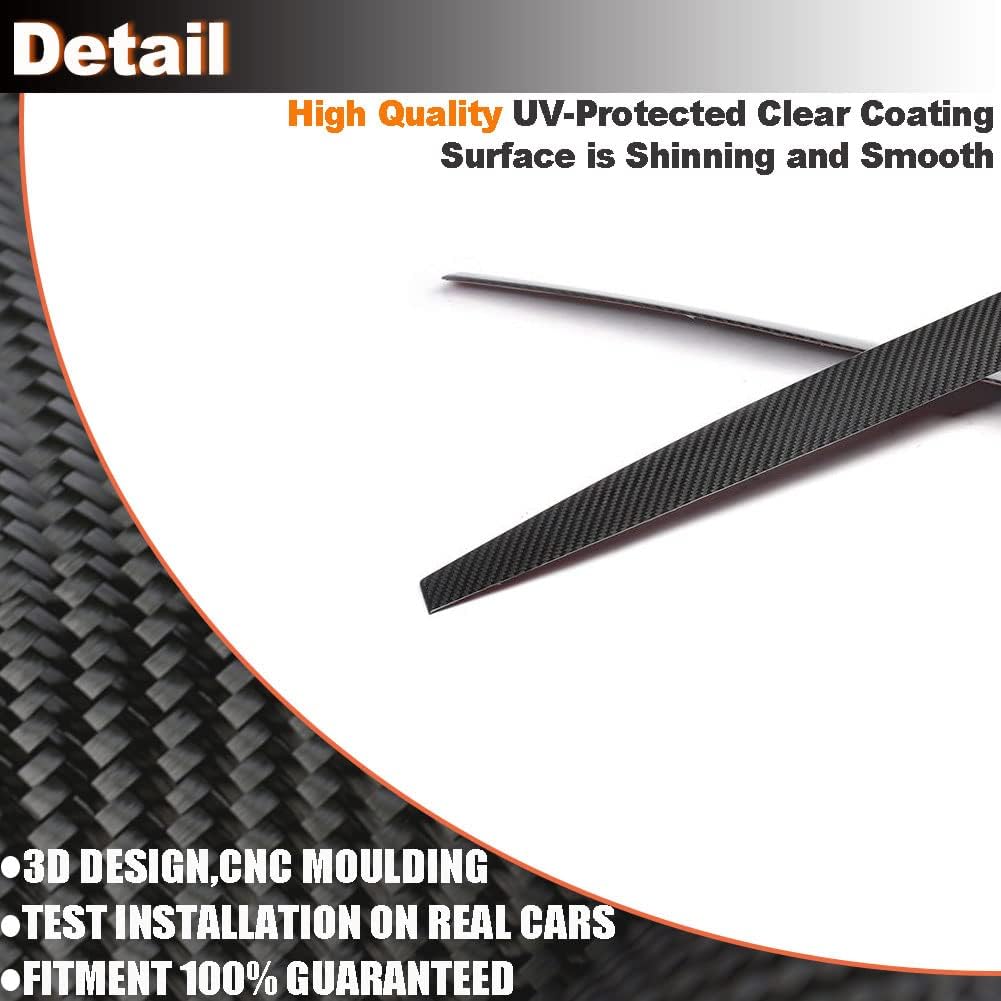 Carbon Fiber Front Headlight Eyebrows for BMW X5 F15 X6 F16 SUV 2015-2018 Customized Head Lamps Eyelid Light Cover Trims