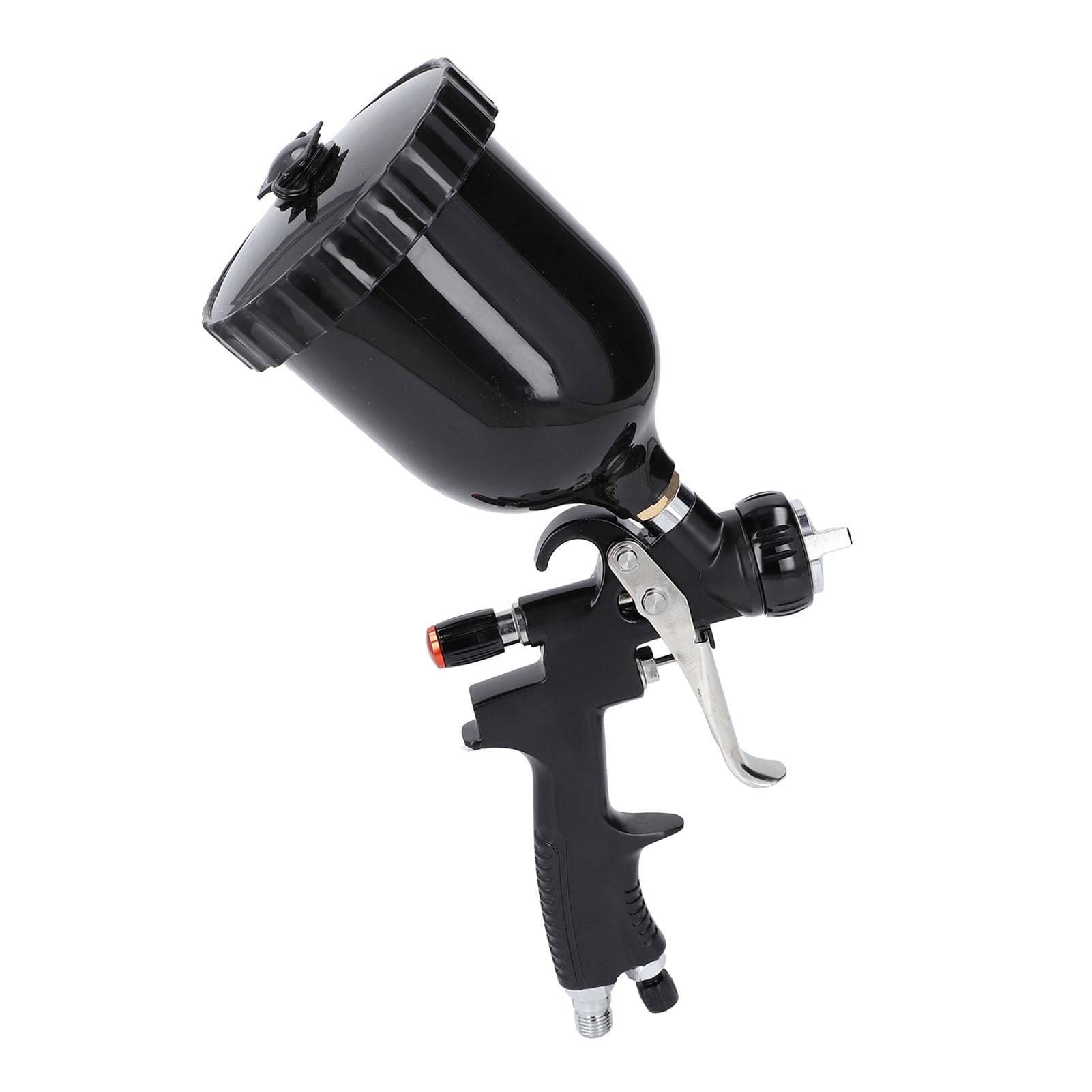 Cryfokt Body Repair Paint Spray Gun High Atomization Stainless Steel Hood Air Spray 1.3mm Nozzle for Auto Parts Woodworking Latex Paint