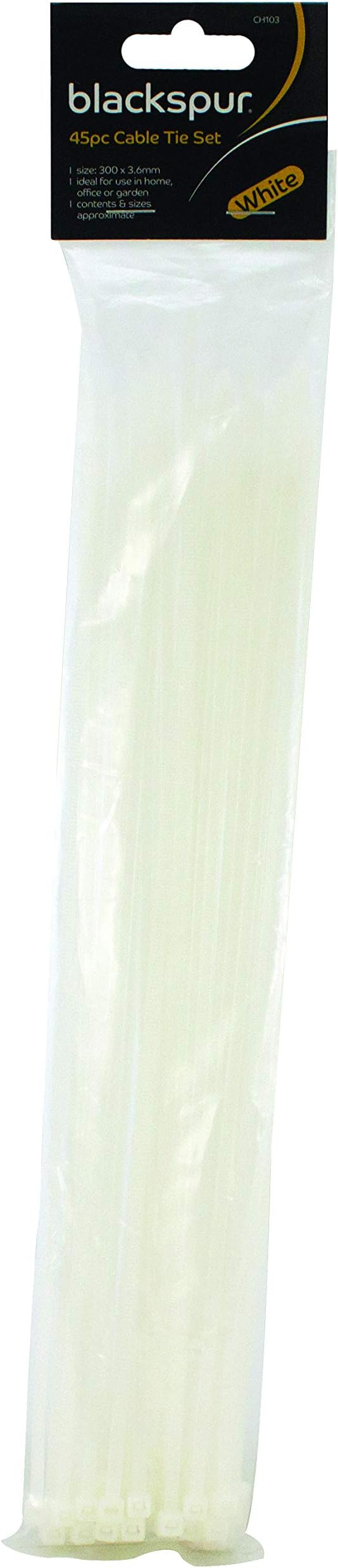 Blackspur BB-CH103 Cable Tie Set - White
