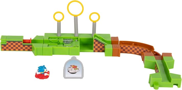 Sonic the Hedgehog Go Go Racers Playset Sonic Adventure Fun Truck and Fast Launcher