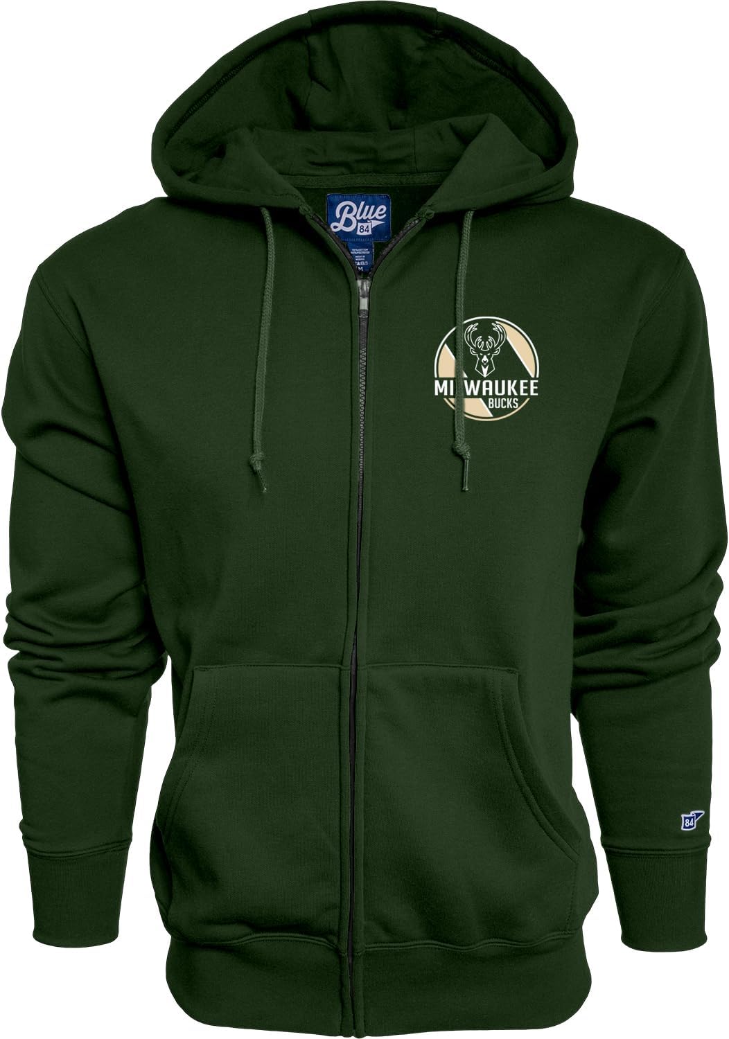 Blue 84 NBA unisex-adult Nba Officially Licensed Full Zip Hooded Sweatshirt Icon Team Color