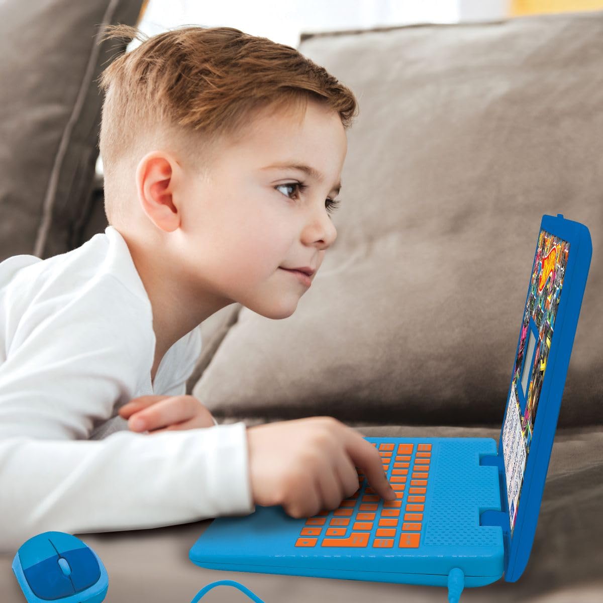 Lexibook, Hot Wheels Bilingual Educational Laptop – 124 Attivities in French/English, JC598HWi1