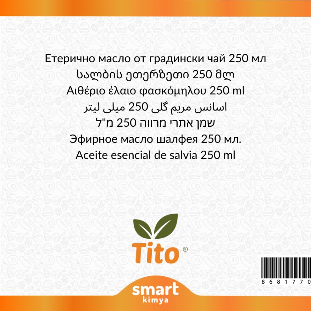 Tito Adaçayı Uçucu Yağı Salvia triloba 250 ml