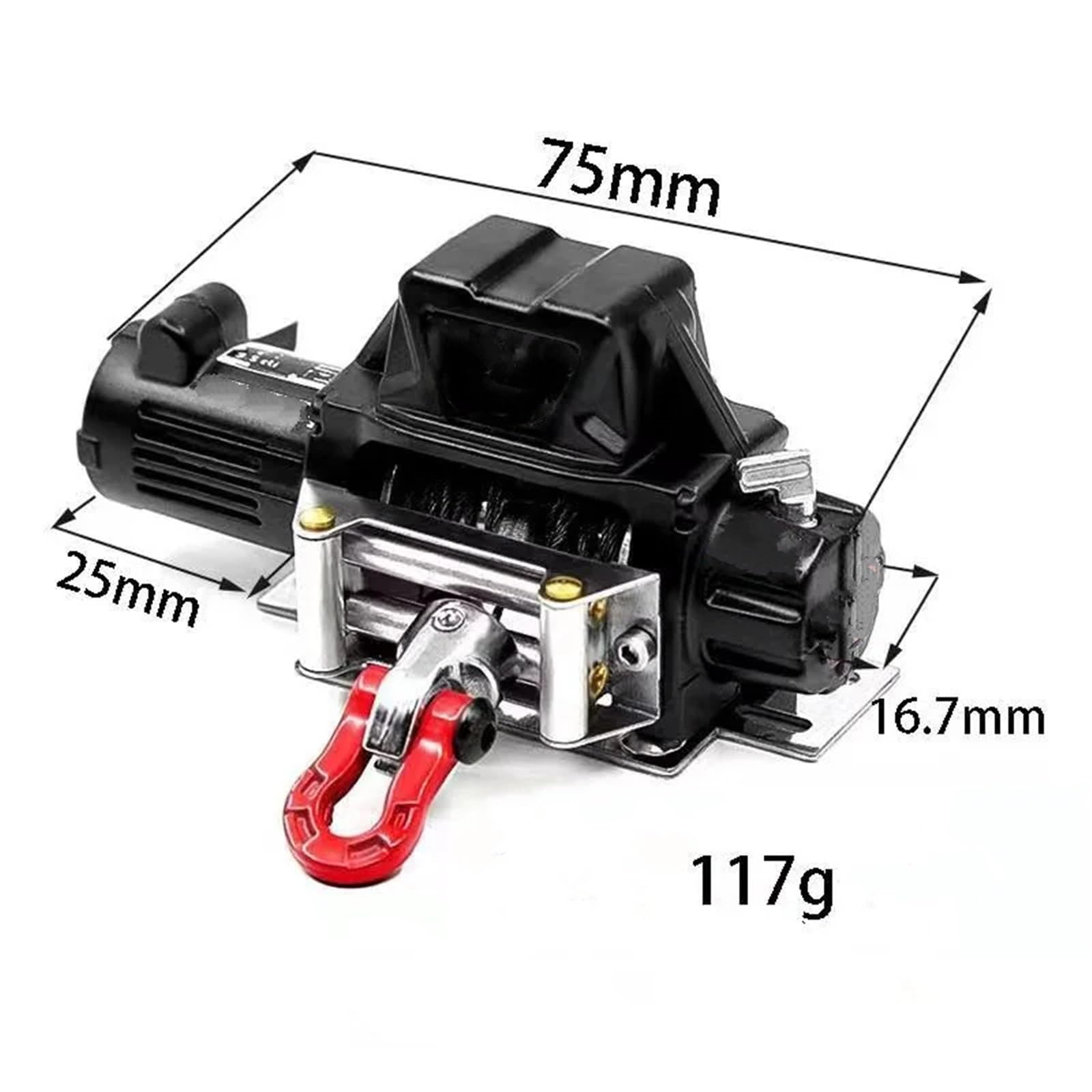 Für Axial Für SCX10 90046 Für Traxxas Für TRX4 Für TRX6 Gen8 1/10 Rc Auto Metall Winde Drahtlose Fernbedienung System Crawler Upgrade Teile RC Zubehör
