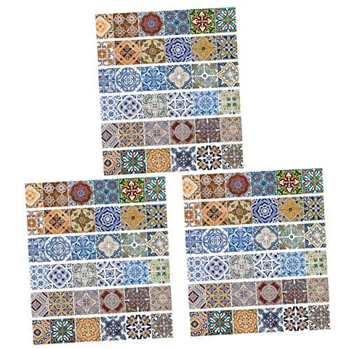 HOMSFOU 18 Stück Stiker Marokkanische Fliesenaufkleber Selbstklebende...