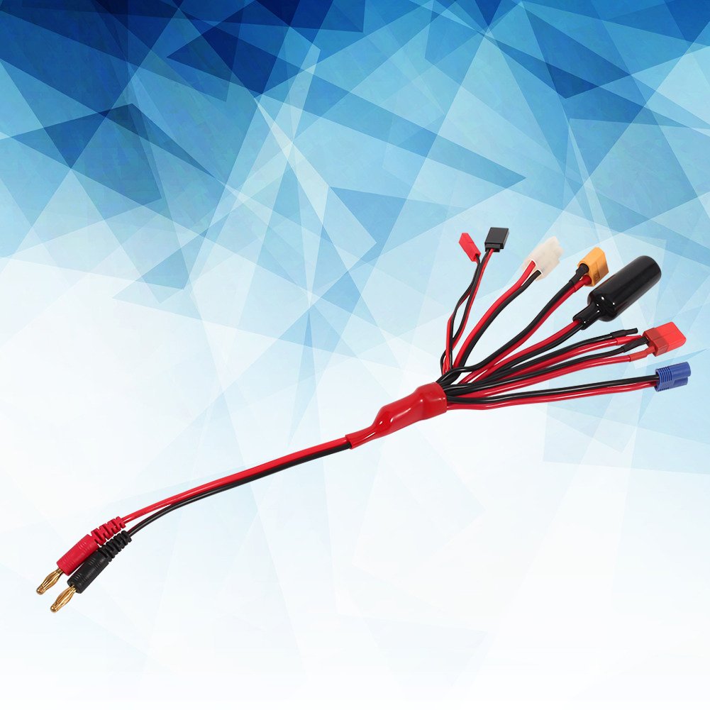 Câble Chargeur 8-en-1 Pour IMAX B6 – Adaptateurs Multiples : T-Dean, XT60, Futaba, JST, Tamiya, TRX