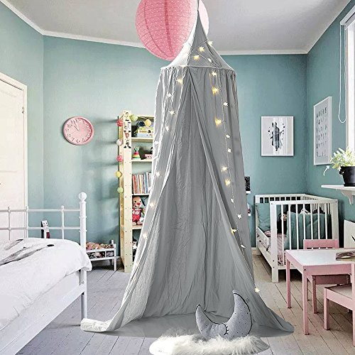 image for HEARTNICE Girls Bed Canopy Reading Nook Tent Dome Mosquito Net Hanging