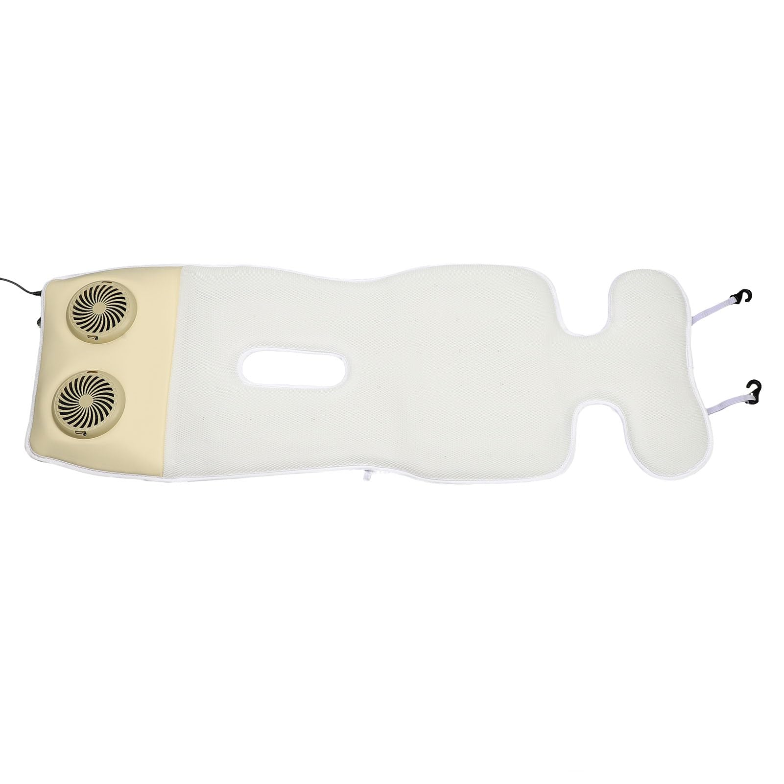 Naroote Cuscino Refrigerante per Passeggino con Doppia Ventola per Sedile Ventilato Estivo, Tappetino per Carrozzina Alimentato Tramite USB per Seggiolino Auto, Cuscino Refrigerante con 3 velocità
