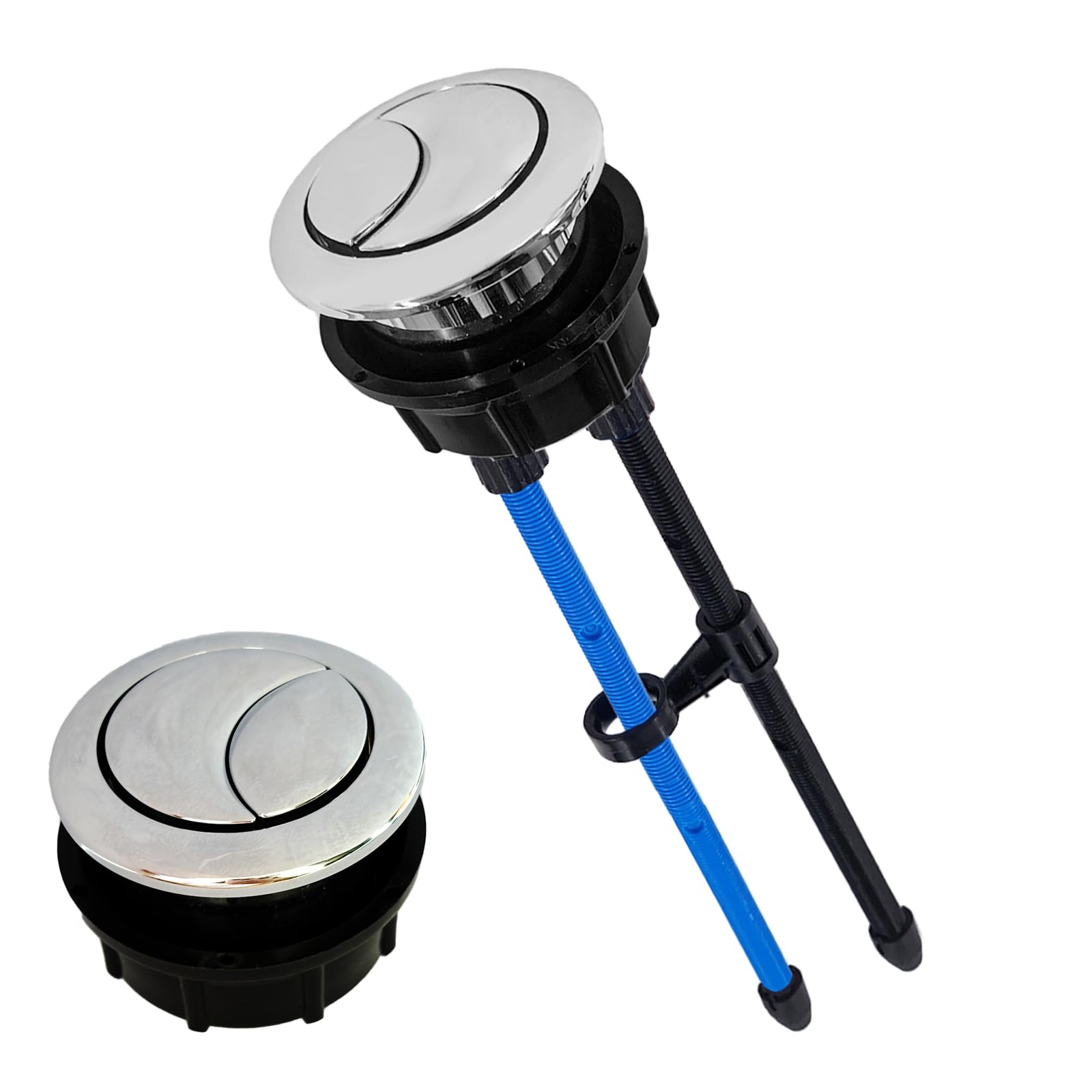 38mm/1.5in Toilet Push Button,Toilet Tank Button Dual Push Flushing Button,Adjustable Toilet Water Tank Button for Glacier Bay Aquasource TOTO,for American Standard,for Kohler,for Twfords,for Geberit