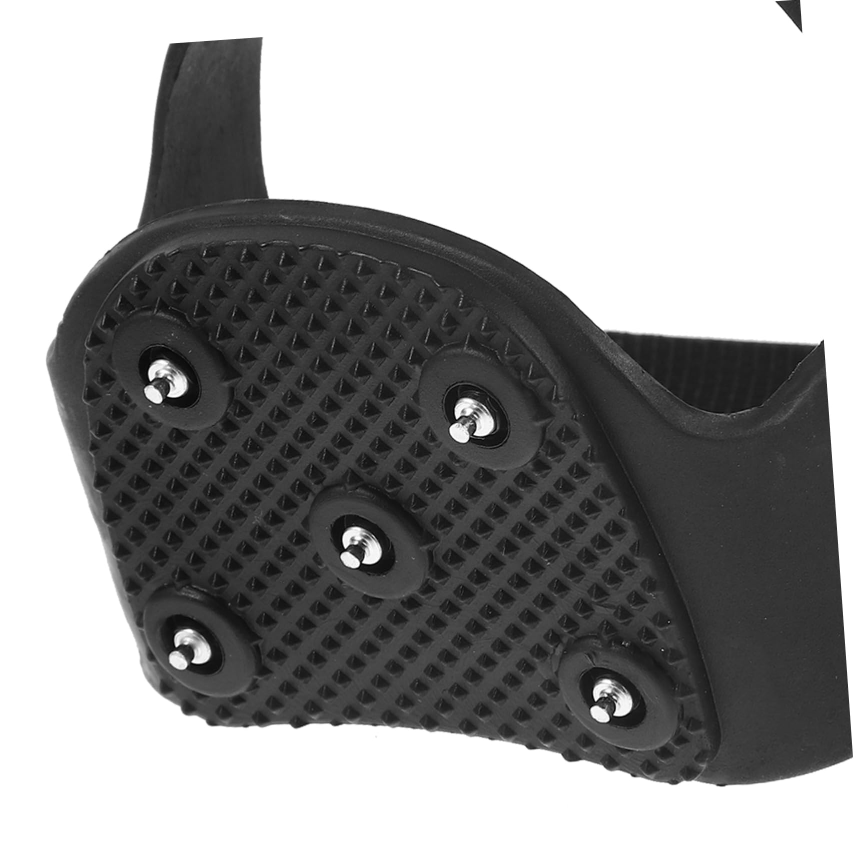 CALLARON 2paires Crampons Antidérapants Silicone Pour Chaussures Dents Sécurisée Pour Randonnée Et Sur Neige Et Glace Noir