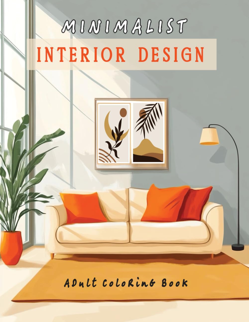 Minimalist Interior Design Adult Coloring Book: 52 Inspirational Designs,Decoration ideas For Stress Relief and Mindful Relaxation (Interior Design & Architecture)