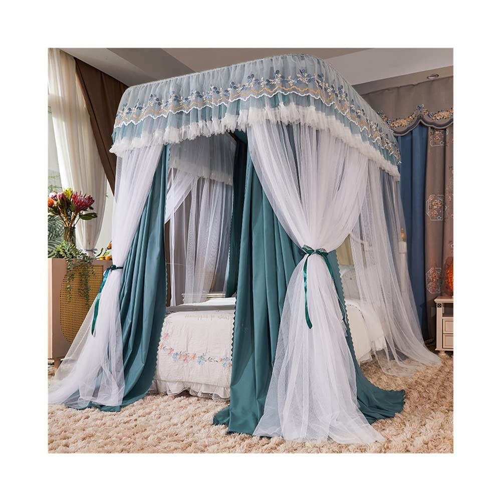 Mosquitera decorativa para dormitorio de 1,8 m con cortinas opacas para noches de descanso pleno