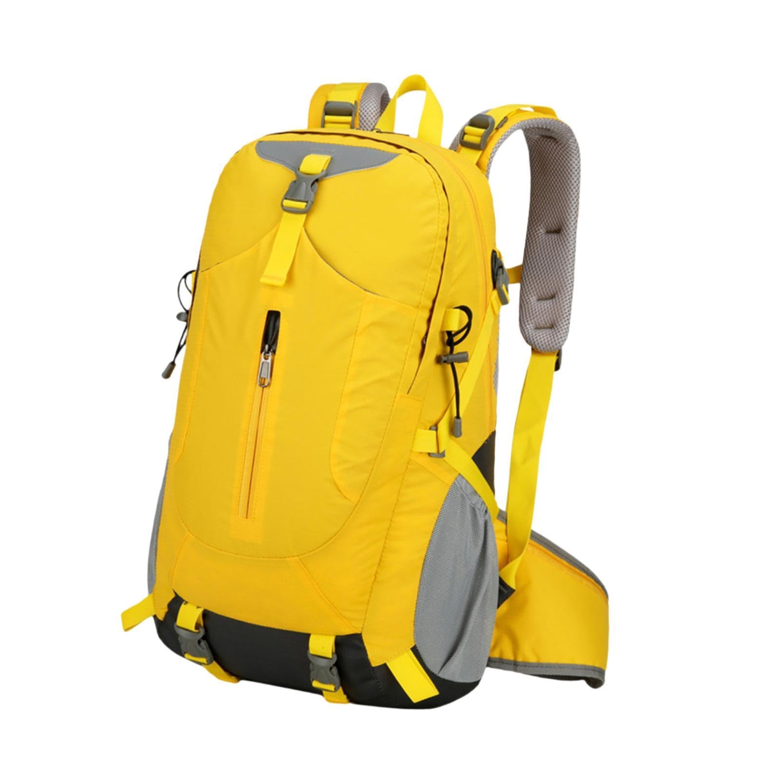 Hiking Backpack Comfortable Rock Climbing Backpack for Hiking Camping Travel Yellow | Sporting Goods | Outdoor Sports | Camping & Hiking | Hiking Backpacks | Backpacks-image-48