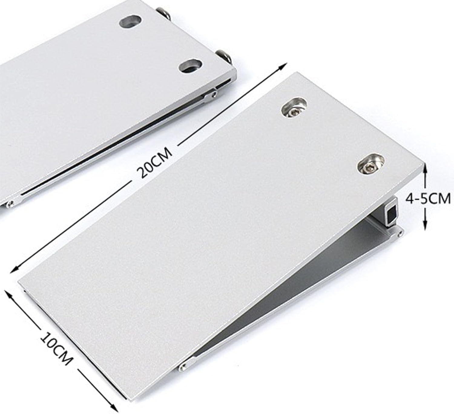 Rampa para silla de ruedas, pendiente ajustable de aleación de aluminio, base antideslizante, rampa de umbral de entrada para movilidad de discapacitados