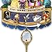 The Bradford Exchange Disney Beauty and The Beast Happily Ever After Illuminated Hand-Sculpted Wall Clock