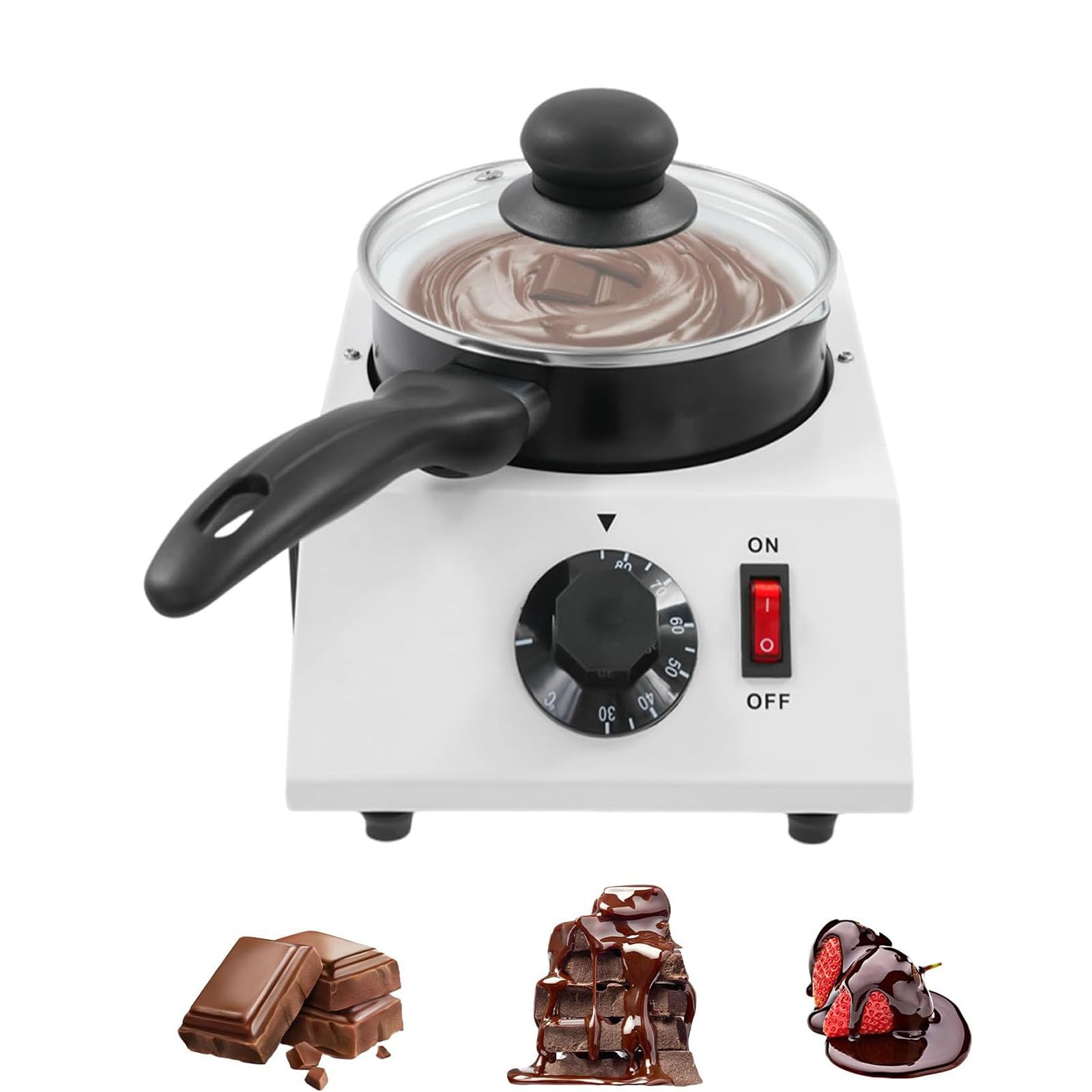 Fundidor eléctrico de Chocolate, Olla para fundir Chocolate de 40 W de Acero Inoxidable, para panaderías y pastelerías