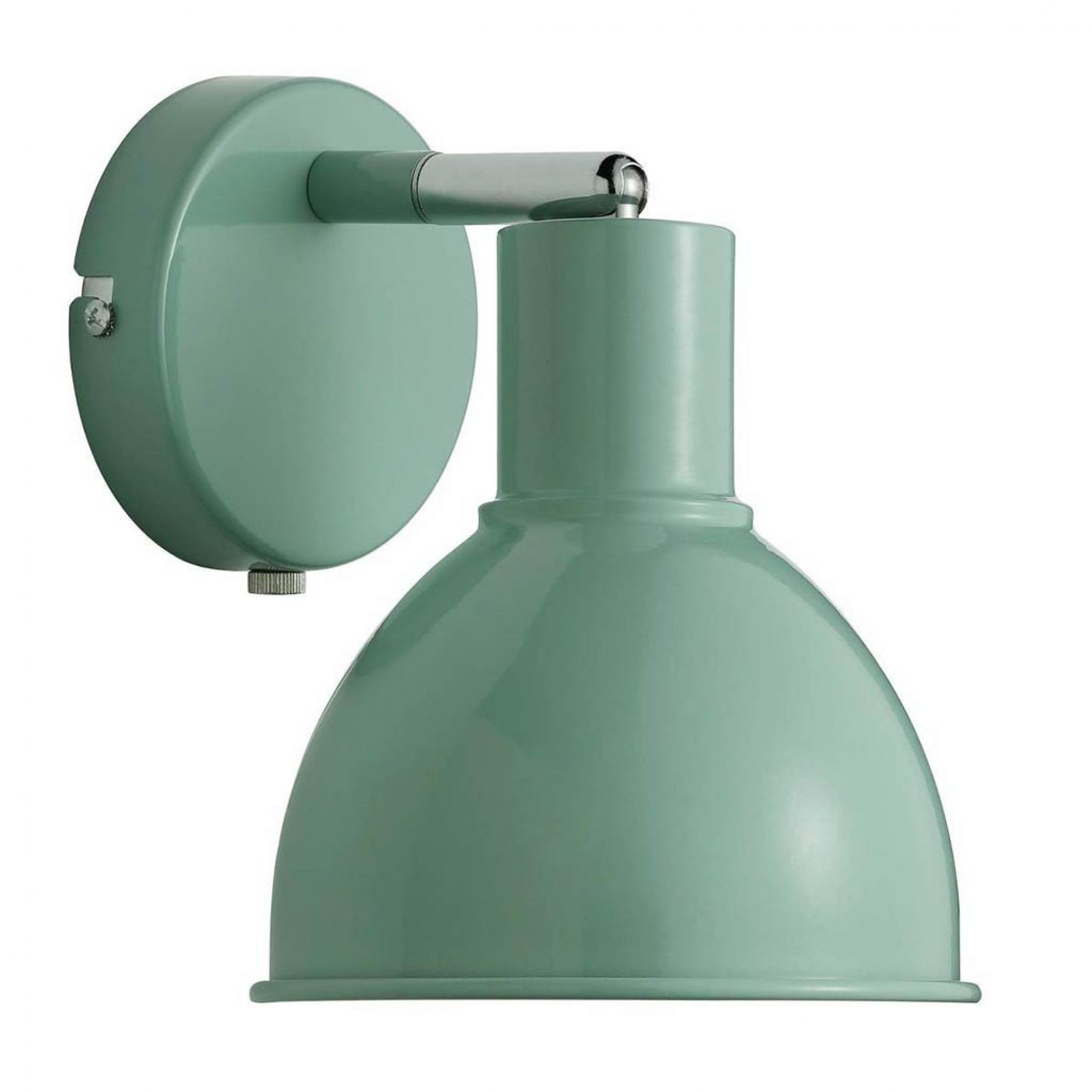 Nordlux Pop Indoor Wall Light Green Metal E27 White Inner - Bedroom, Bedside, Living Room Plug in or Mains Powered, IP20