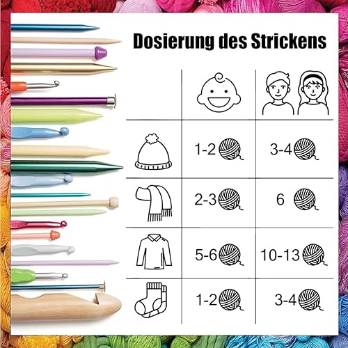 Miniatura 6 de Kulahlik Hilo acrílico de 8.82 oz (5 x 1.76 oz) para tejer, hilo de hilo degradado colorido, 5 rollos de madejas, perfecto para cualquier proyecto