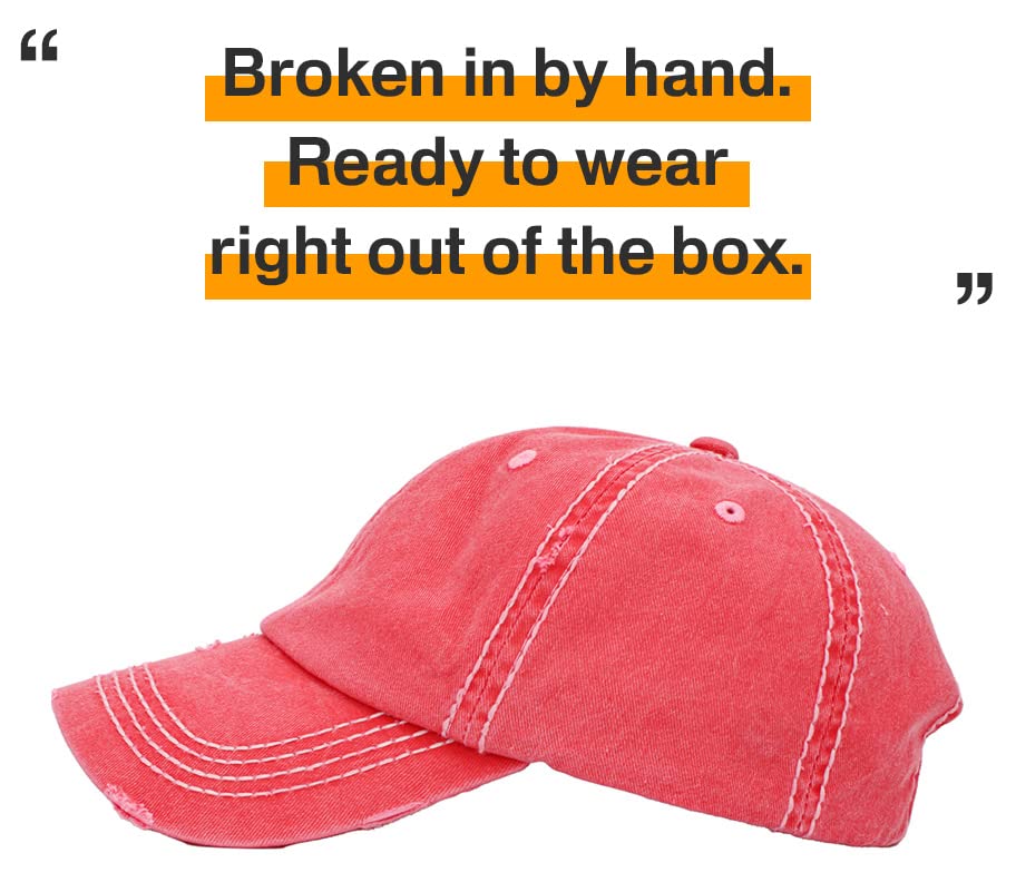 Image of KBETHOS Vintage Washed Distressed Cotton Dad Hat Baseball Cap Adjustable Polo Trucker Unisex Style Headwear
