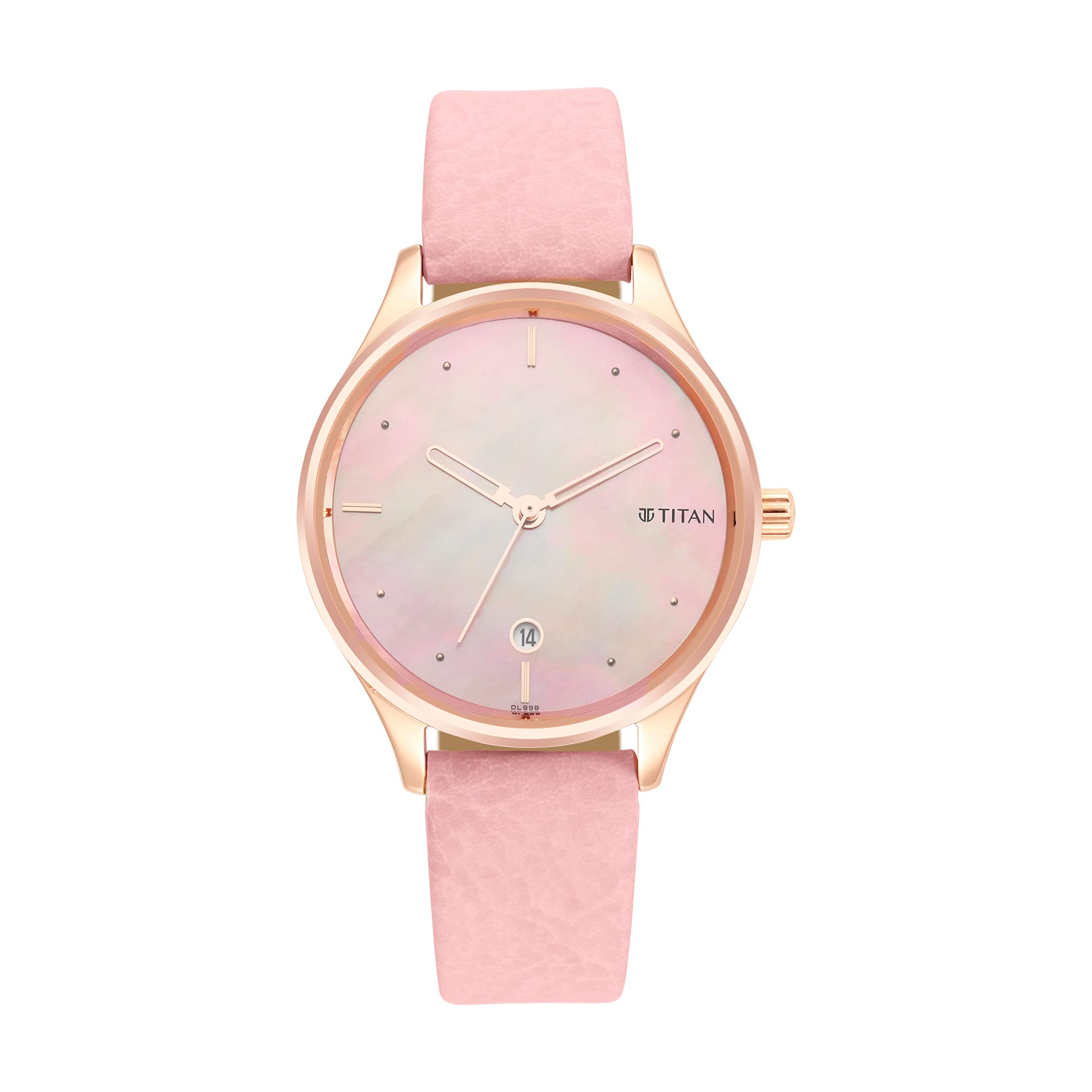 Titan Women Leather Pastel Dreams Analog Pink Dial Watch-2670Wl02, Band Color-Rose Gold (B09GPH3PJD) Amazon Price History, Amazon Price Tracker
