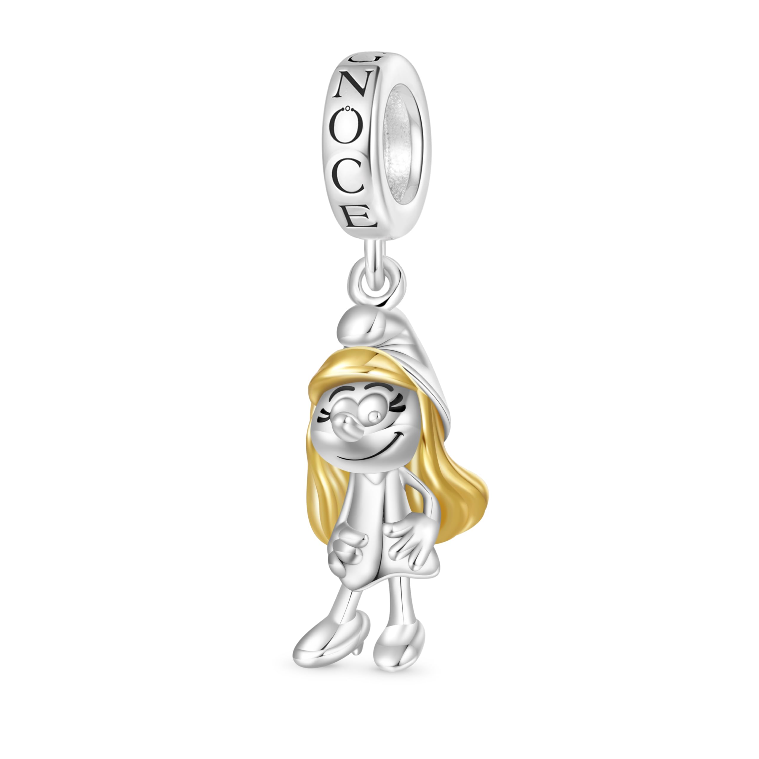 Smurf Character Charms Cute Cartoon Character Charm S925 Sterling Silver Pendant Dangle Charms for Women Wife Jewelry Gifts