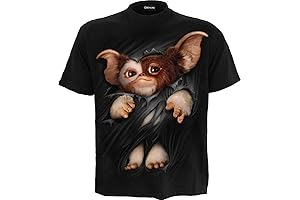 WB Studio - Gremlins - Gizmo - Front Print T-Shirt Black