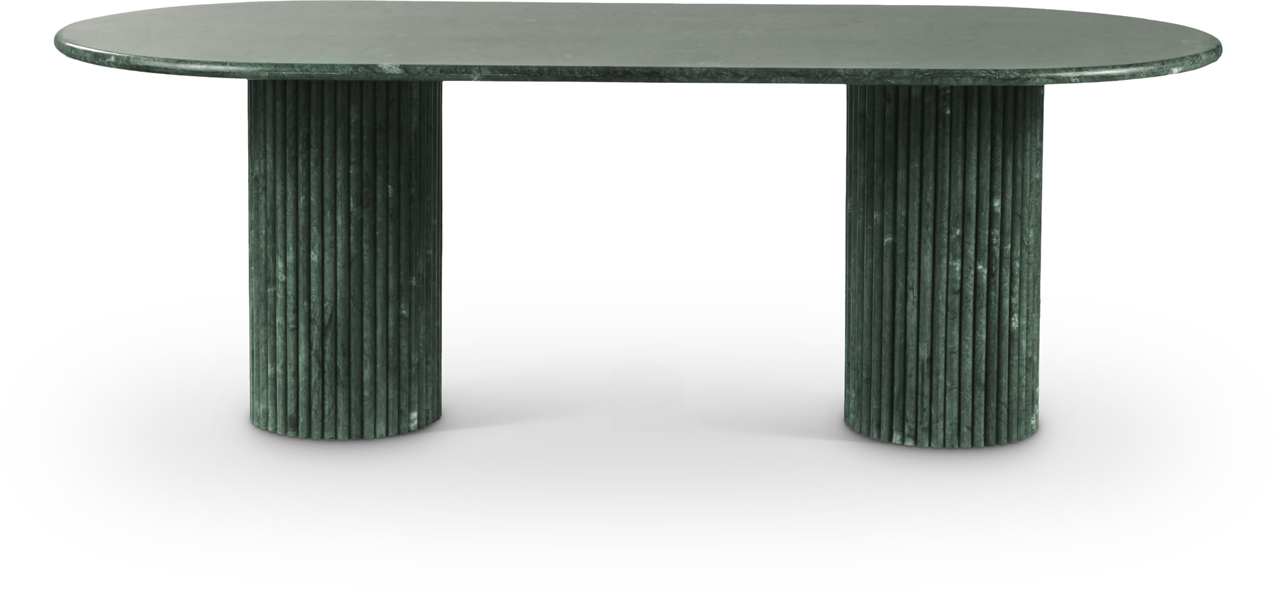 3/3 BOXES****Meridian Furniture Messina Green Marble Dining Table