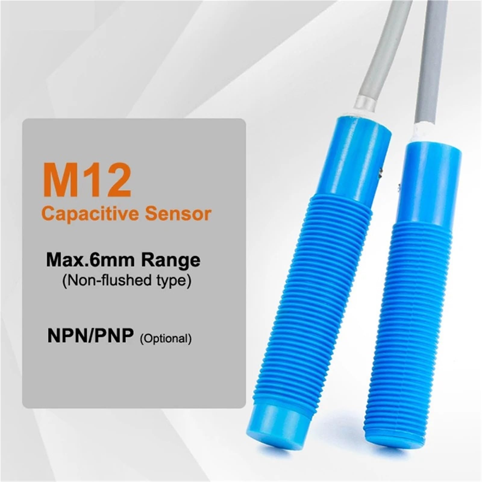 Sensor capacitivo normalmente abierto M12 M18 M30 de largo alcance Salidas tipo CC Detección de objetos metálicos y no metálicos | M30 Non-Flushed 30mm,PNP.N.O.