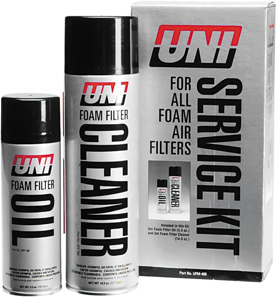 Uni Foam Filter Oil & Filter Cleaner Kit ATV Dirt Bike Chemical Cleaner UFM-400