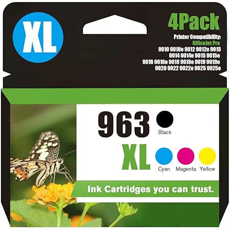 Topkolor 963 XL Cartuchos De Impresora Remanufacturado Compatibles Con HP 963XL Multipack HP OfficeJet Pro 9010 9010e 9012 9012e 9014 9014e 9015 9015e 9016 9016e 9018 9019 9020 9020e 9022e 9025 9025e