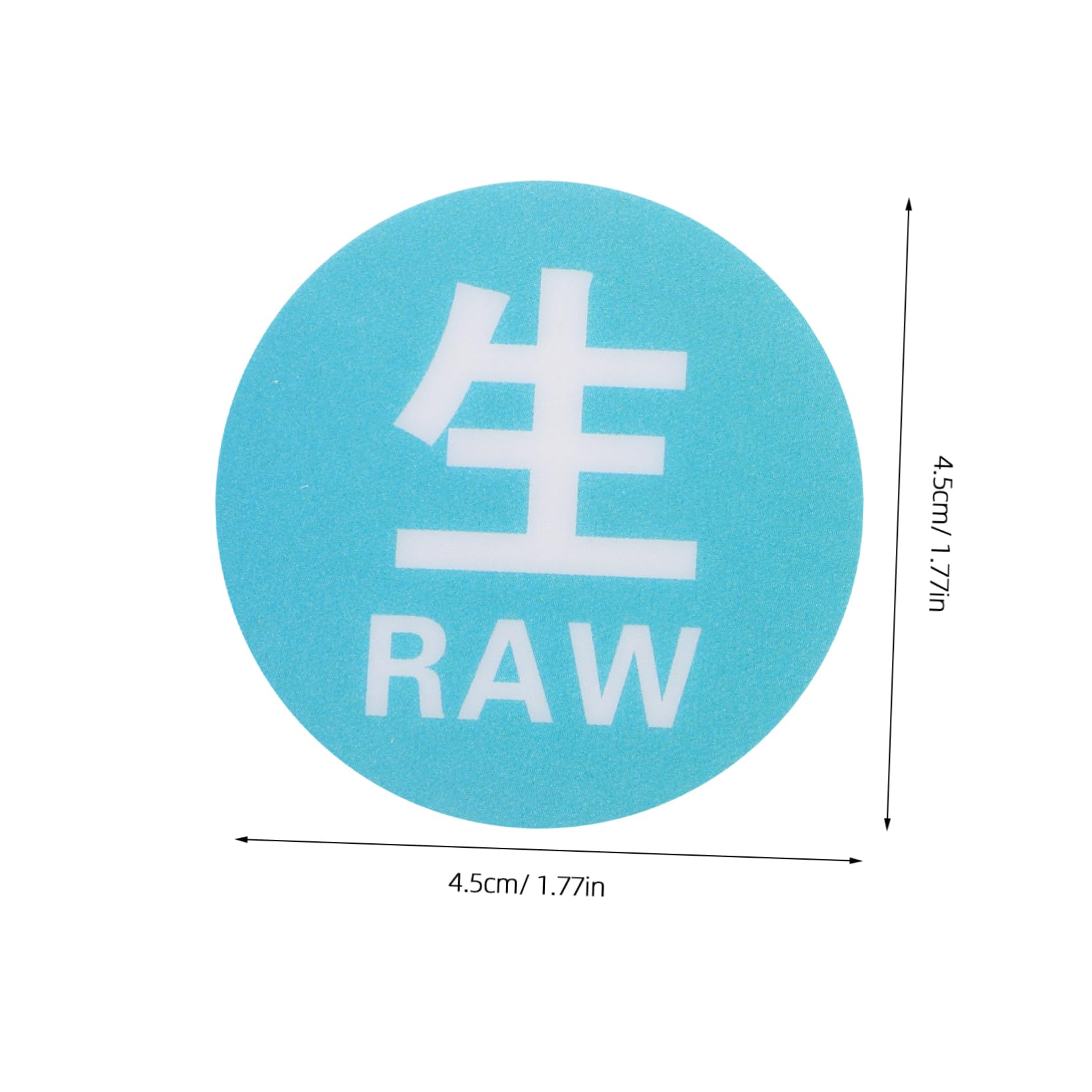 VILLCASE 10pcs Kitchen Food Labels Raw Cooked Wash Rinse Sign Sanitation Reminder Sticker Reusable Decor for Fridge Cabinet