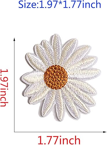 Miniatura 4 de Parches termoadhesivos de mariposa de flores 16 parches decorativos bordados para bricolaje chaquetas ropa bolsos artes manualidades costura