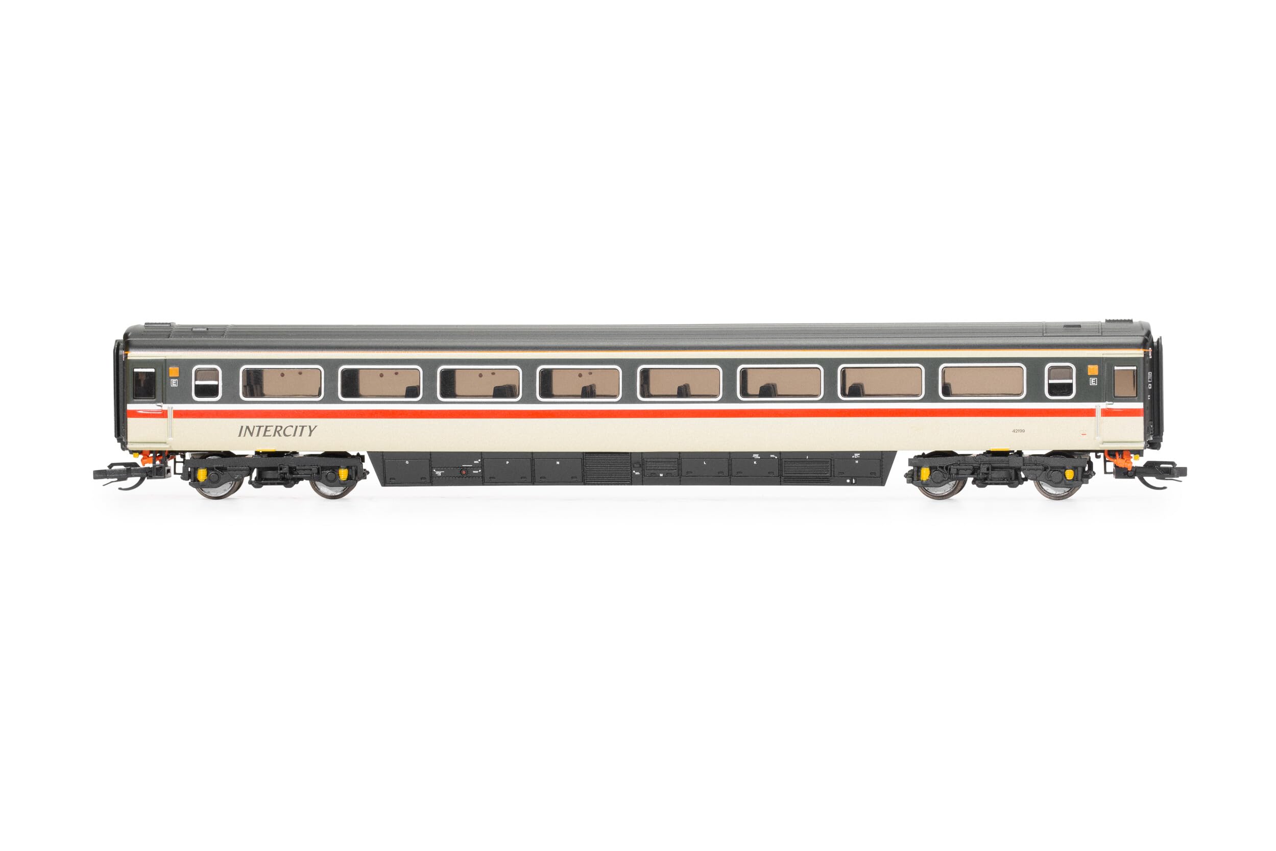 Hornby TT:120 Coach Car - TT4027 BR Intercity, Mk3 Tourist Standard Open, 42199 - Era 8 Train Toy, TT Gauge Carriage for Train Set, Rolling Stock Models for Adults - 1:120 Scale Model Gift