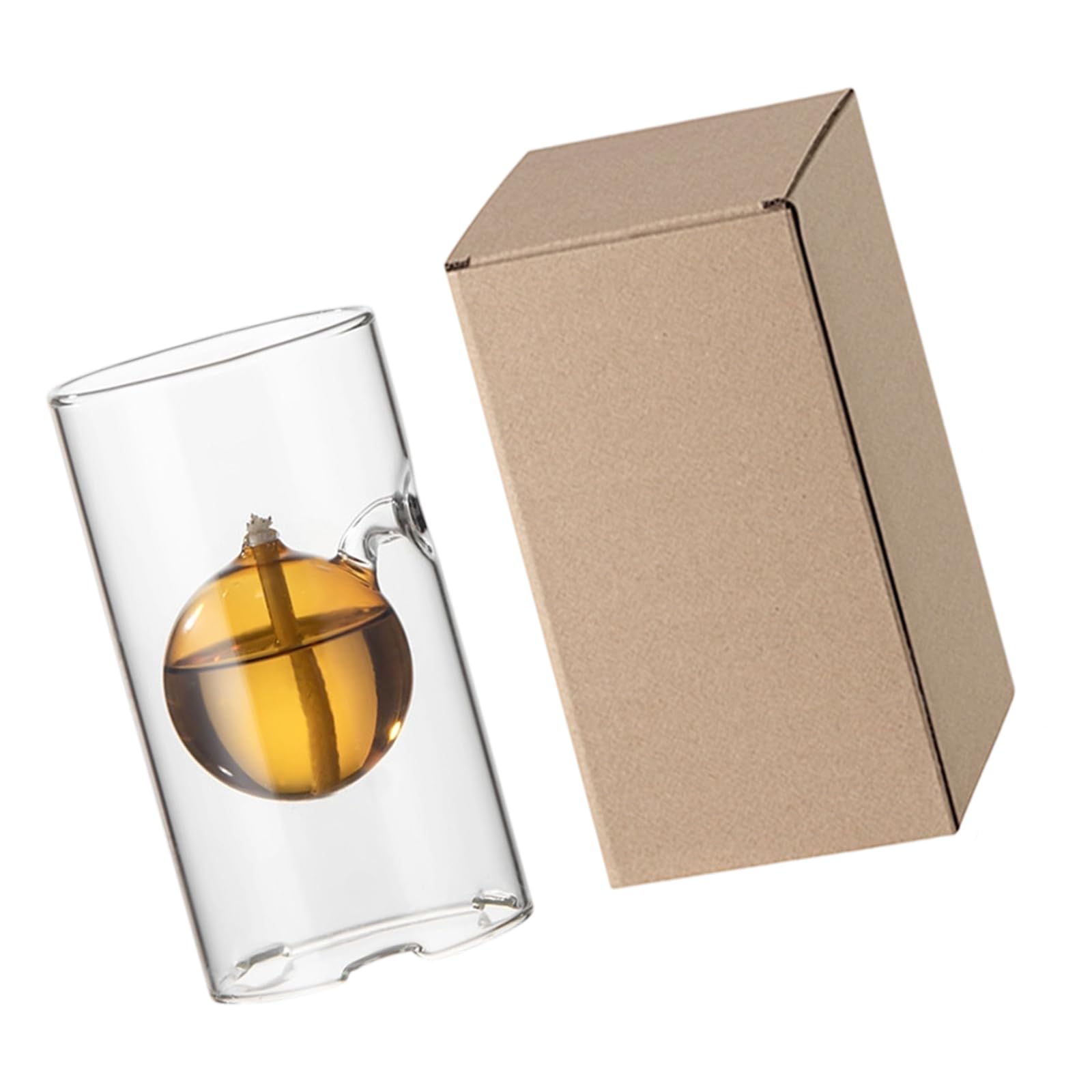 YUGSHNKFC Fuels Refillables Glass Oil Reusables Liquid for Atmospheres Event Use with Liquid Paraffin or Lamp Oil Fuels Refillables Glass