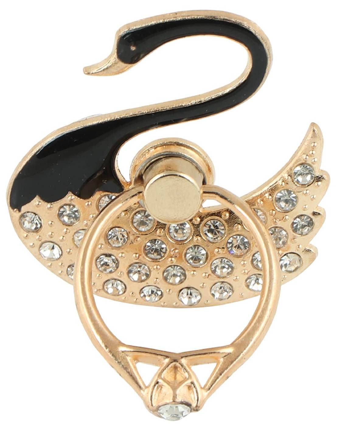 KolorFish Funky Mobile Phone Ring Grip Holder Stand 360 Degree Rotation with Finger Ring for All Mobile Phone and Tablet (Universal) Black Swan-image-17