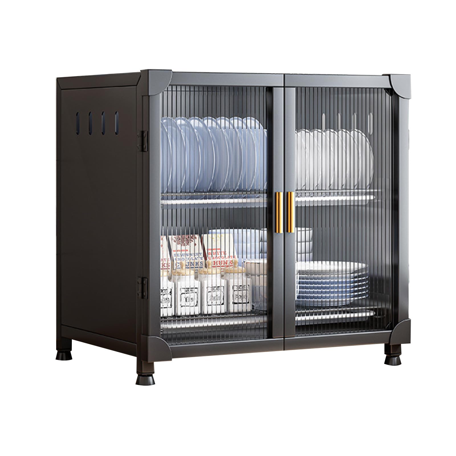 Buxuaaaa Sideboard Buffet, Modern Styles Buffet Cabinet Storage Cabinet with Crystal Door for Hallway, Entryway, Kitchen Sideboard with Storage