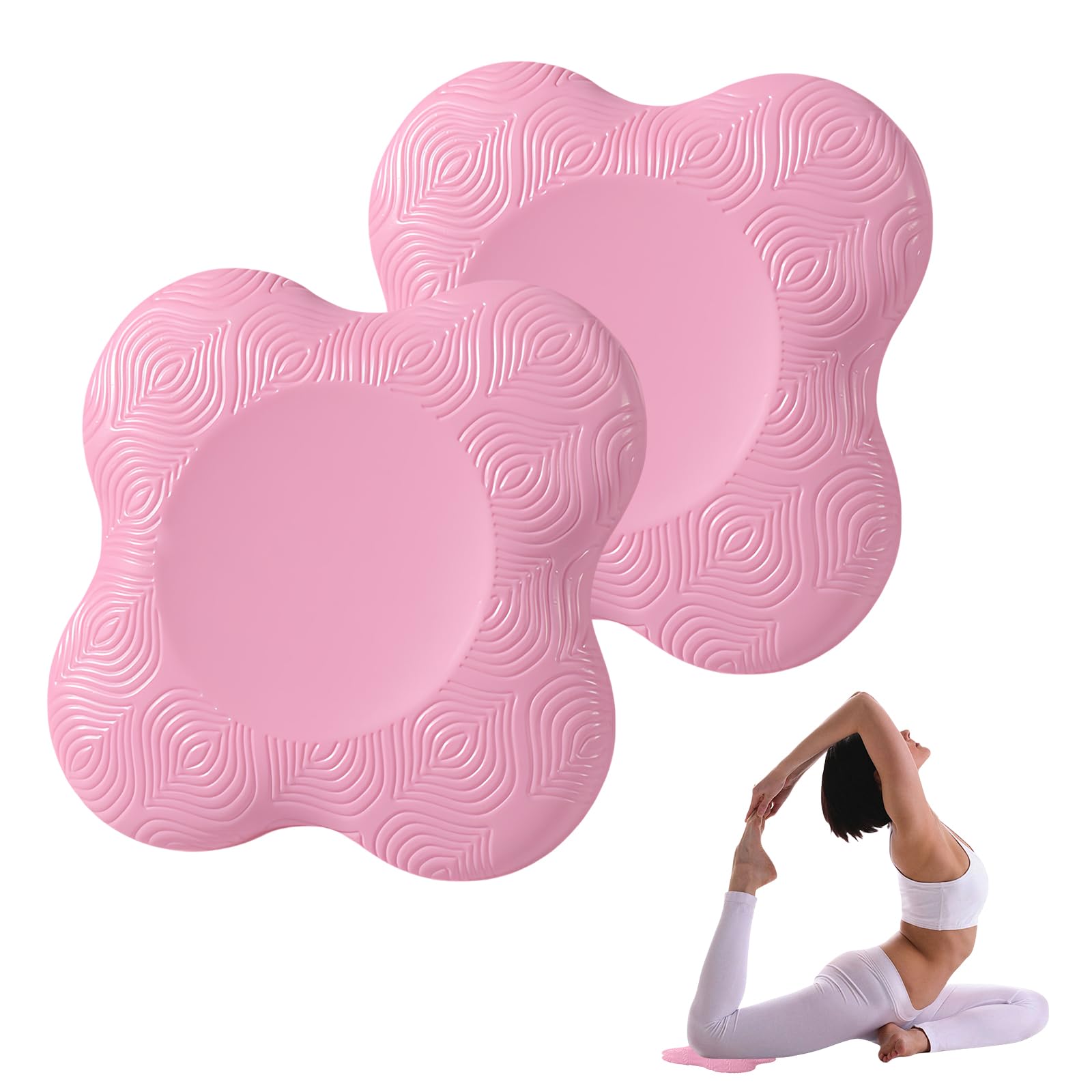 LBJFYHJN 2 cuscinetti per ginocchia, yoga, ginocchia, antiscivolo, per sport, yoga, per proteggere ginocchia, caviglie, mani e gomiti, per ginnastica, pilates, aerobica