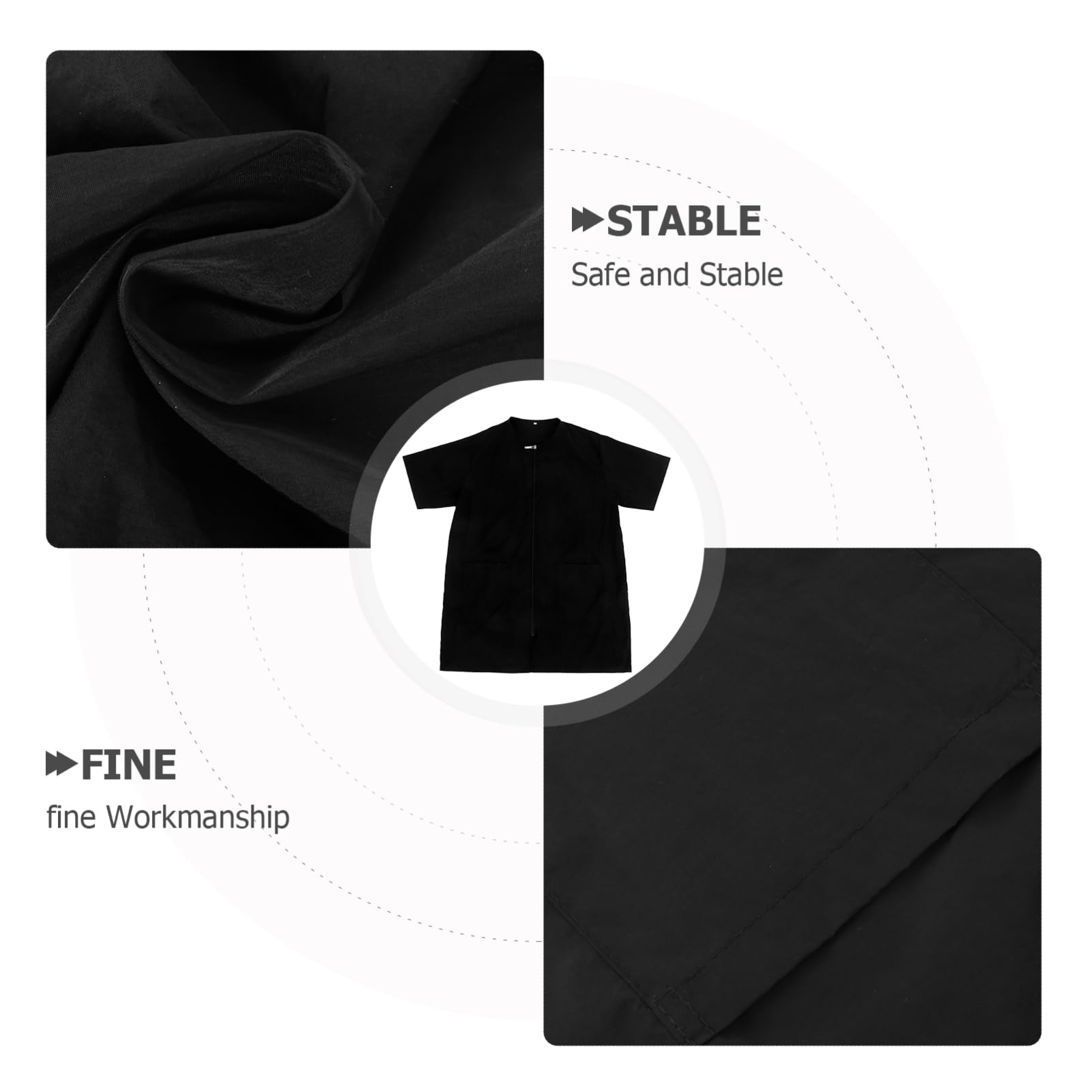 BESPORTBLE Blouse de Toilettage Imperméable pour Chiens Veste de Coiffeur Antistatique à Manches Courtes Uniforme pour Animaux de Compagnie