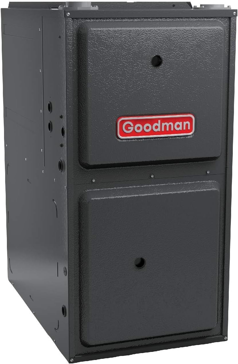 Goodman 97% AFUE Modulating Upflow/Horizontal variable speed 100k BTU Low NOx Natural Gas furnace (21 wide) (GRVM971005CN)