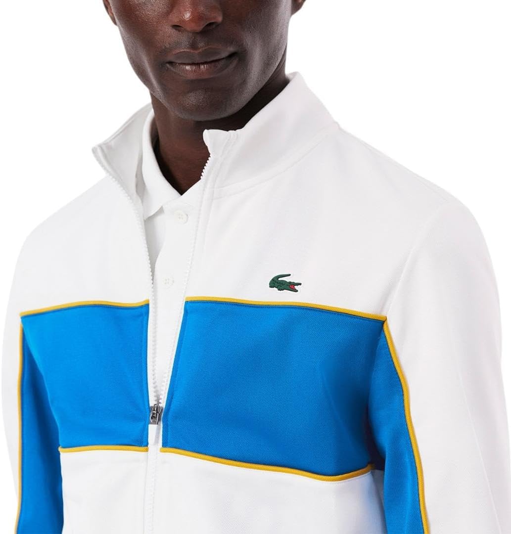 Lacoste Men's Print Branding Zipped Sweatshirt